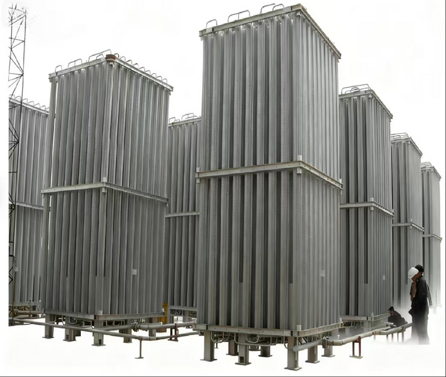 Industrial High Pressure Ambient Vaporizer with Storage Tank for Cryogenic Liquids